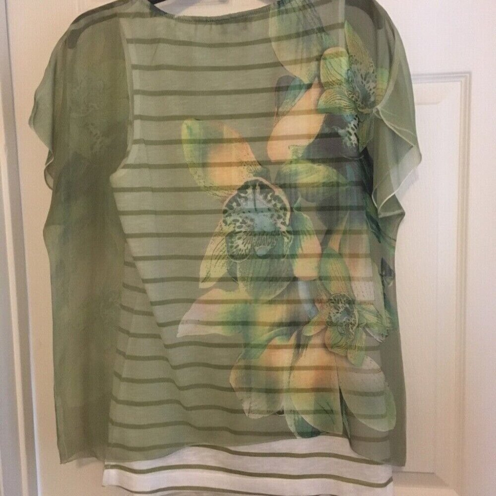 New Chiffon Layered Top,‎ size M - Picture 2 of 4